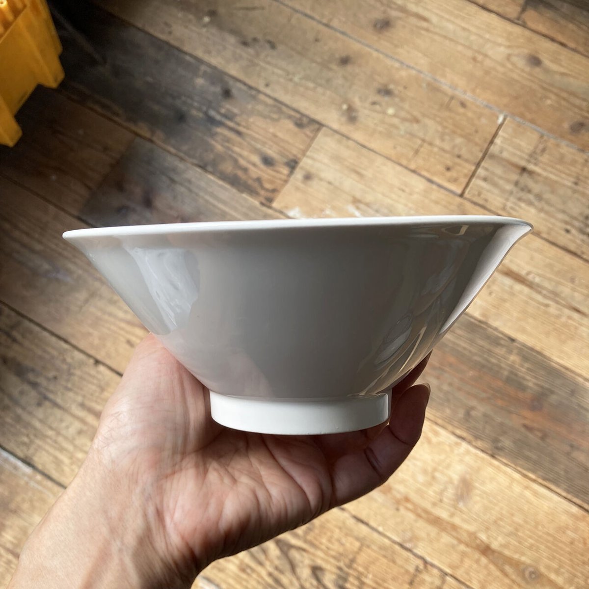 arabia harlekin Big bowl white | retro number