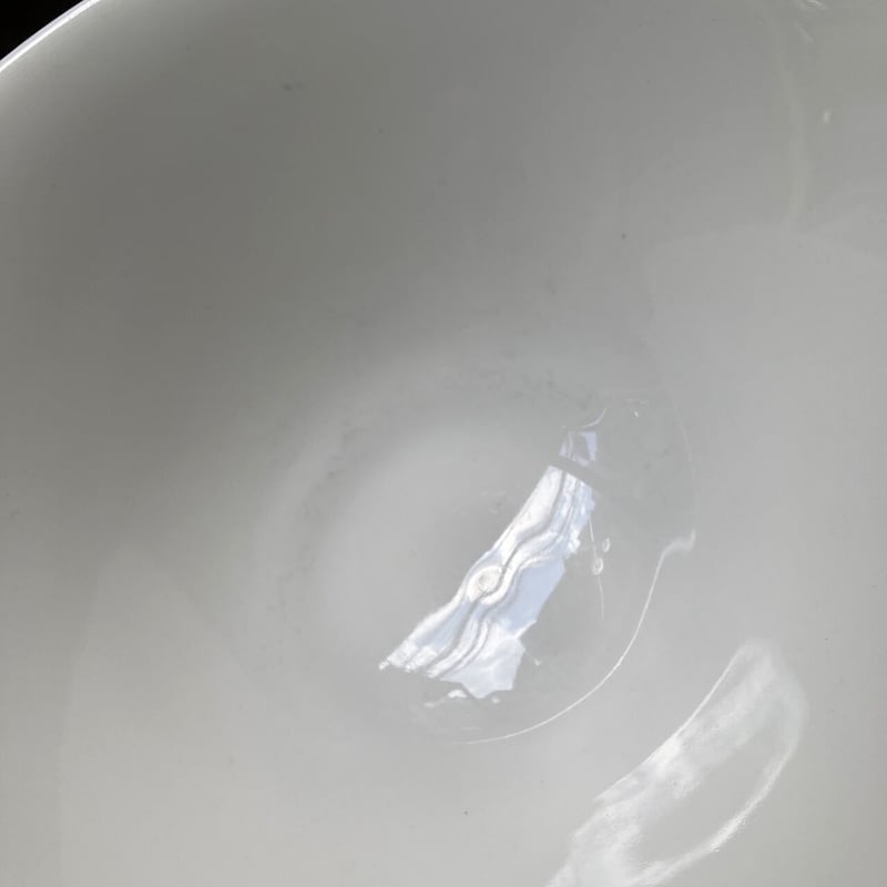 arabia harlekin Big bowl white | retro number