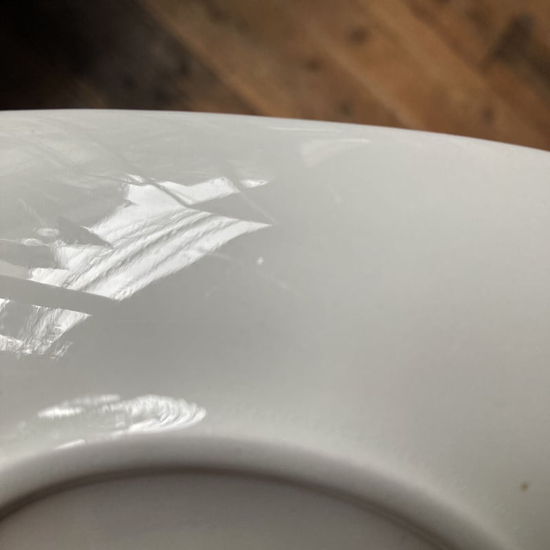 arabia kilta triangle plate white | retro number