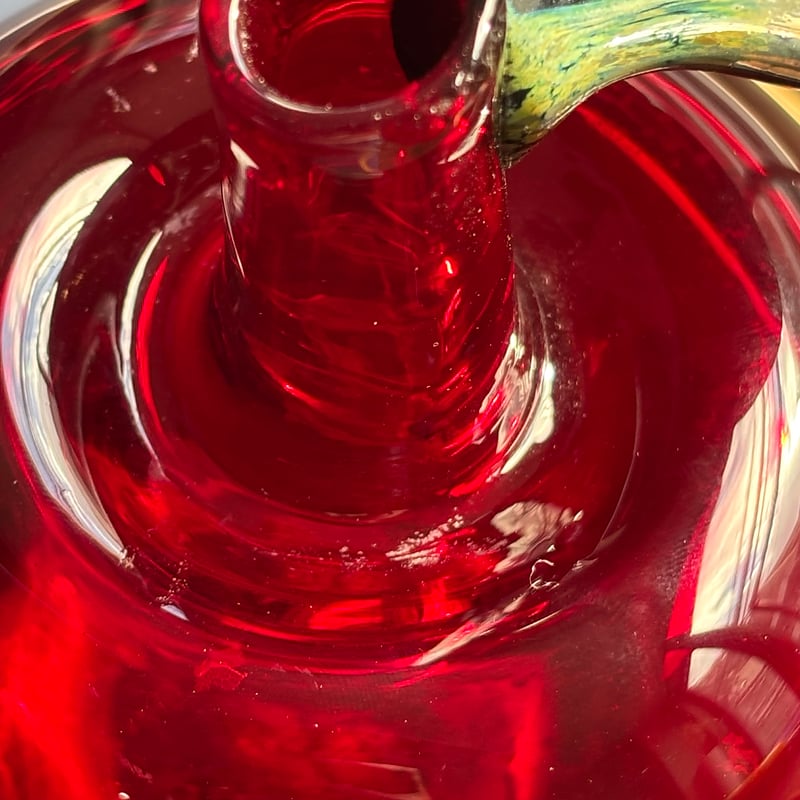 Nuutajarvi apple obje oiva toikka red | retro n