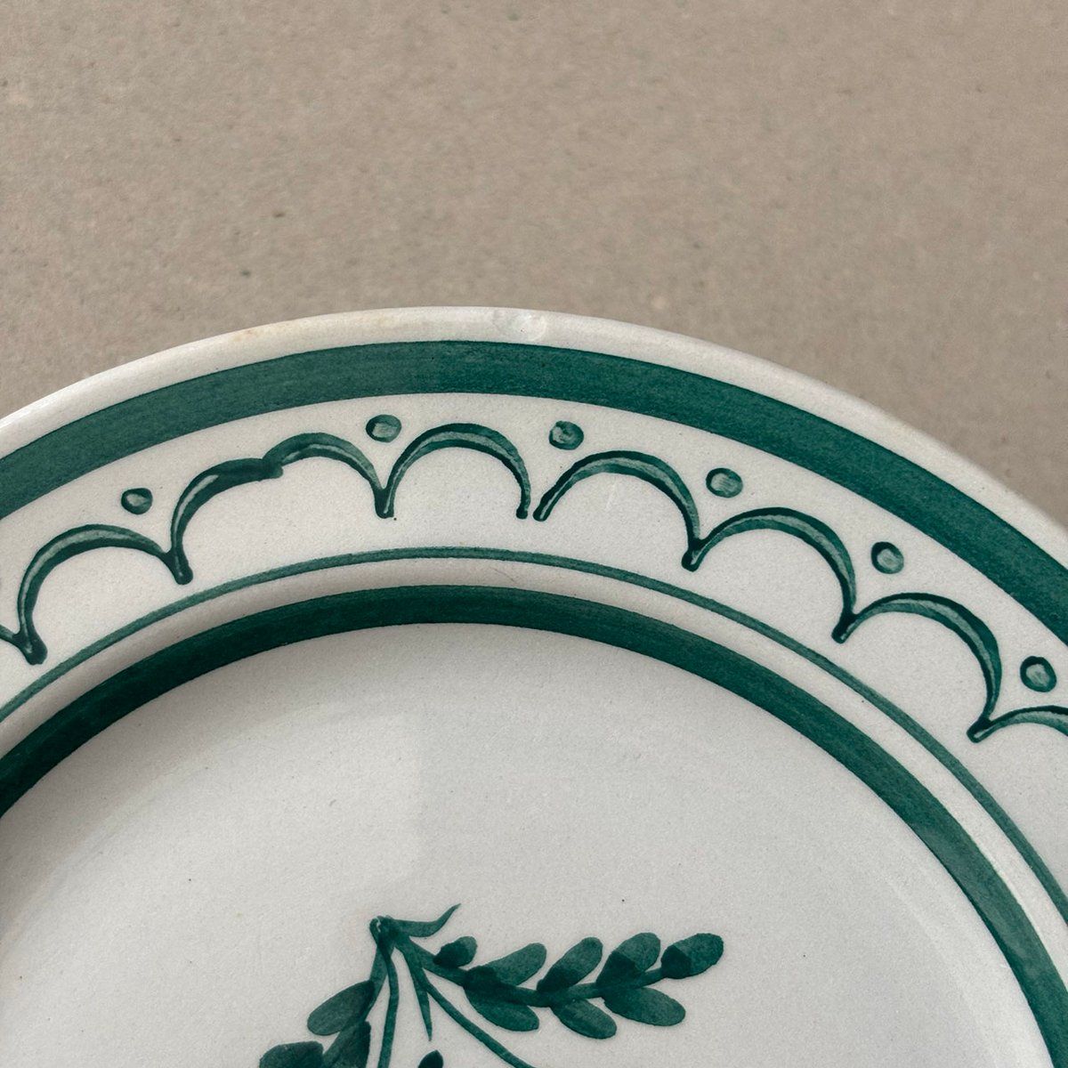 arabia Green Thistle plate 15cm | retro number