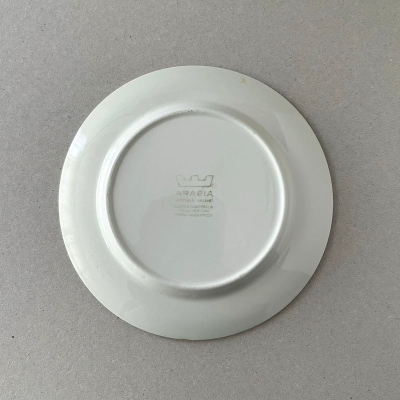 arabia myrtti plate 17cm | retro number