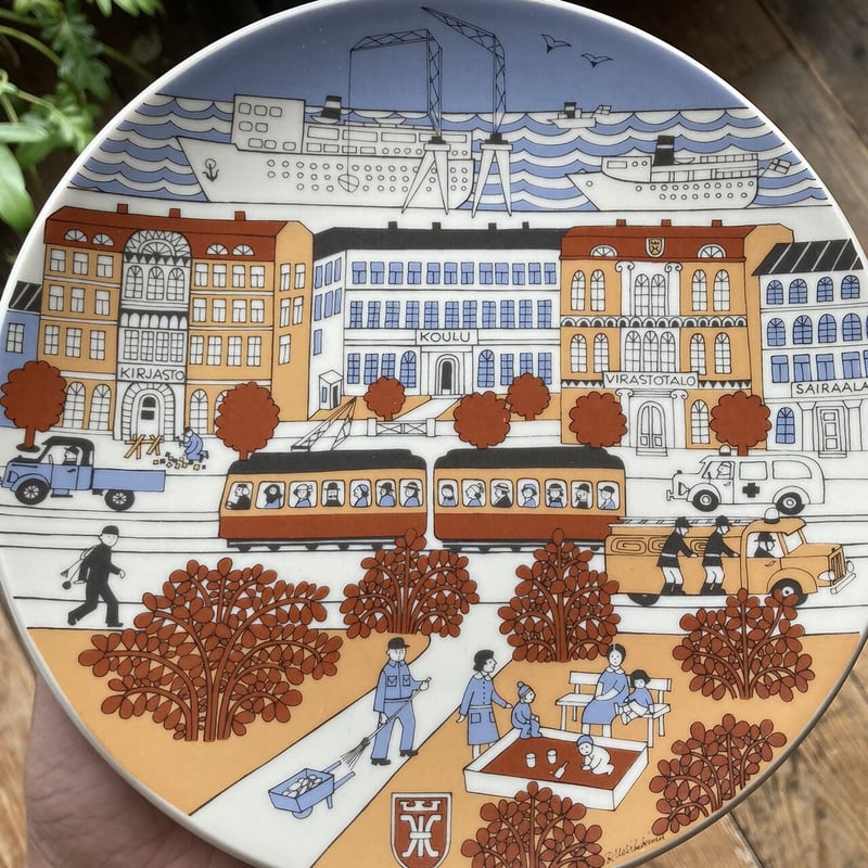 arabia KTV 50th anniversary plate | retro number