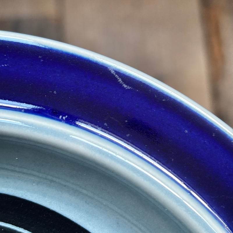 arabia fructus plate G.O.G. blue | retro number