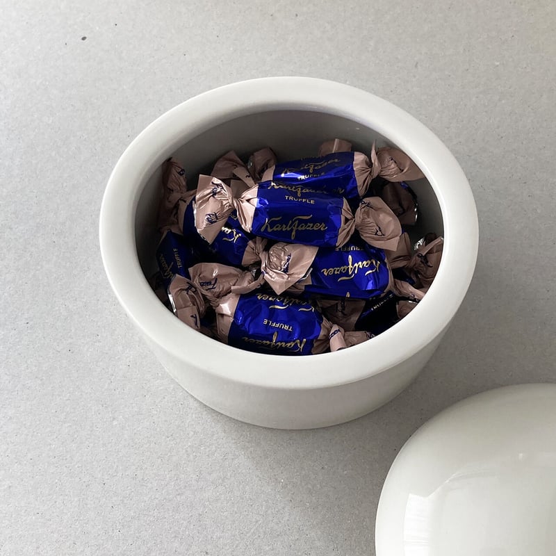 arabia eeva oval canister | retro number