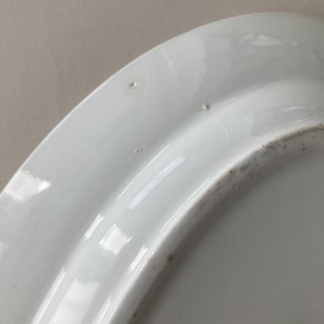 arabia  oval plate  blue flower 38cm
