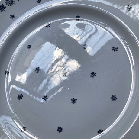 arabia snowflake plate