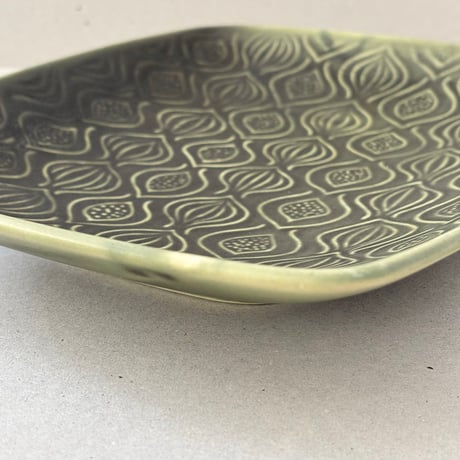 arabia  plate AL-2 25cm green
