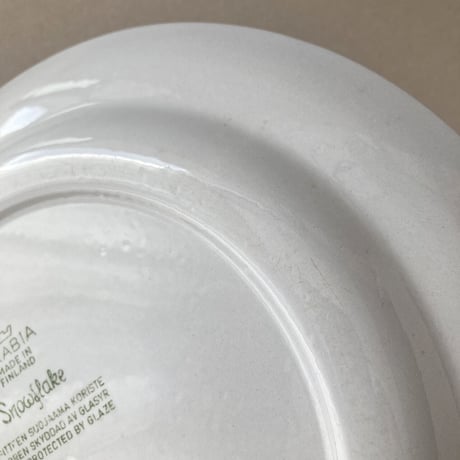 arabia snowflake plate