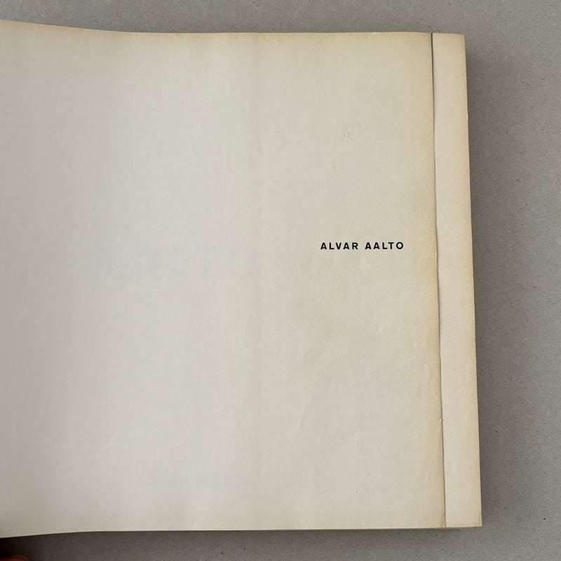 alvar aalto BOOK girsberger zurich | retro number