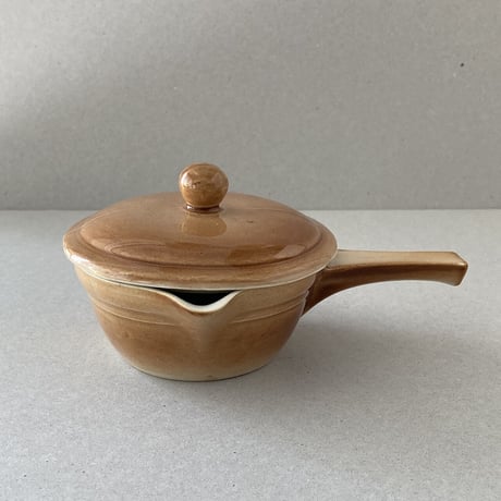 arabia  mini pan with lid brown