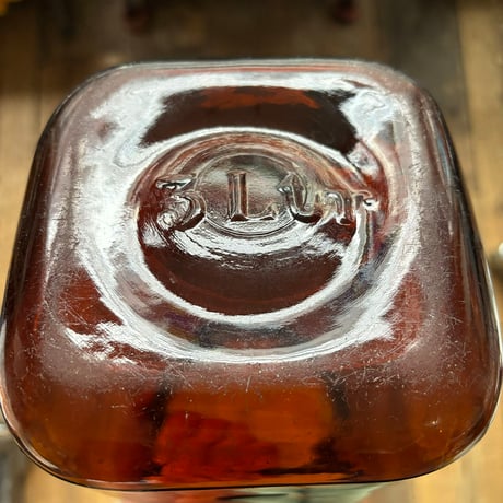 Finland karhula glass jar 3000ml brown