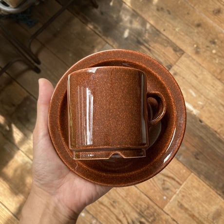 arabia  krouvi coffee cup & saucer  long