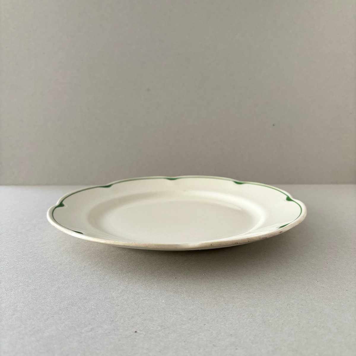 old arabia pekka plate 24cm green | retro number