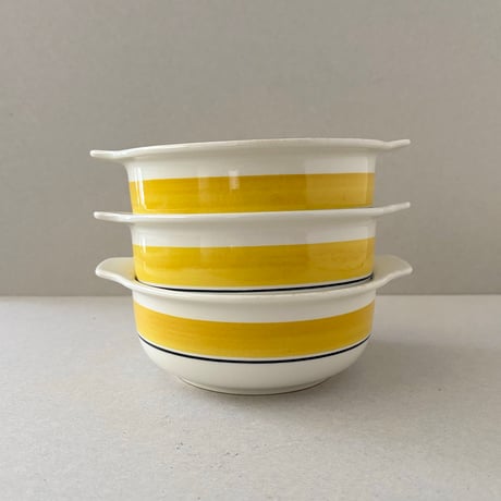arabia faenza bowl yellow