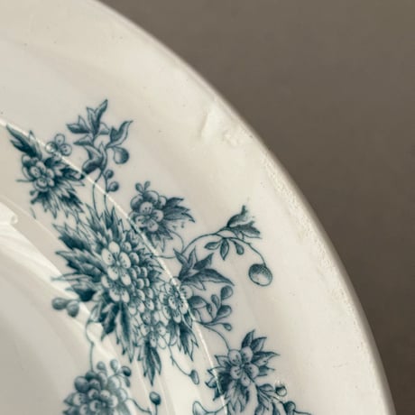 arabia axel soup plate blue flower 23cm
