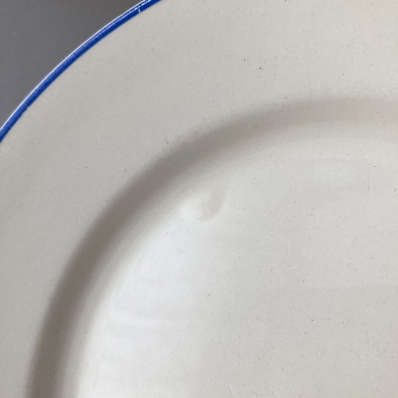 * old arabia ❀ ブルーのステキなロゴ入り plate old arabia blue line plate 19cm | retro number