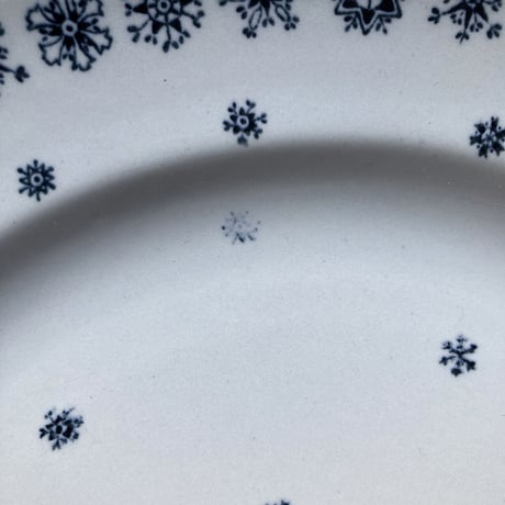 arabia snowflake plate