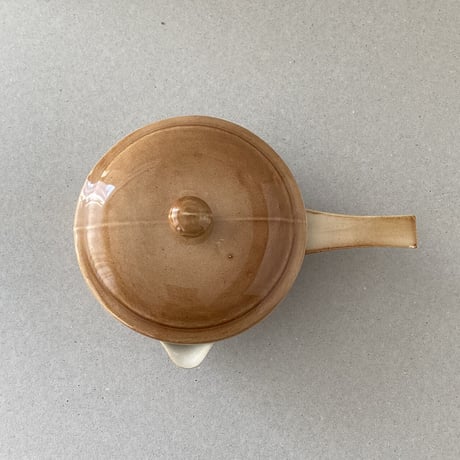 arabia  mini pan with lid brown