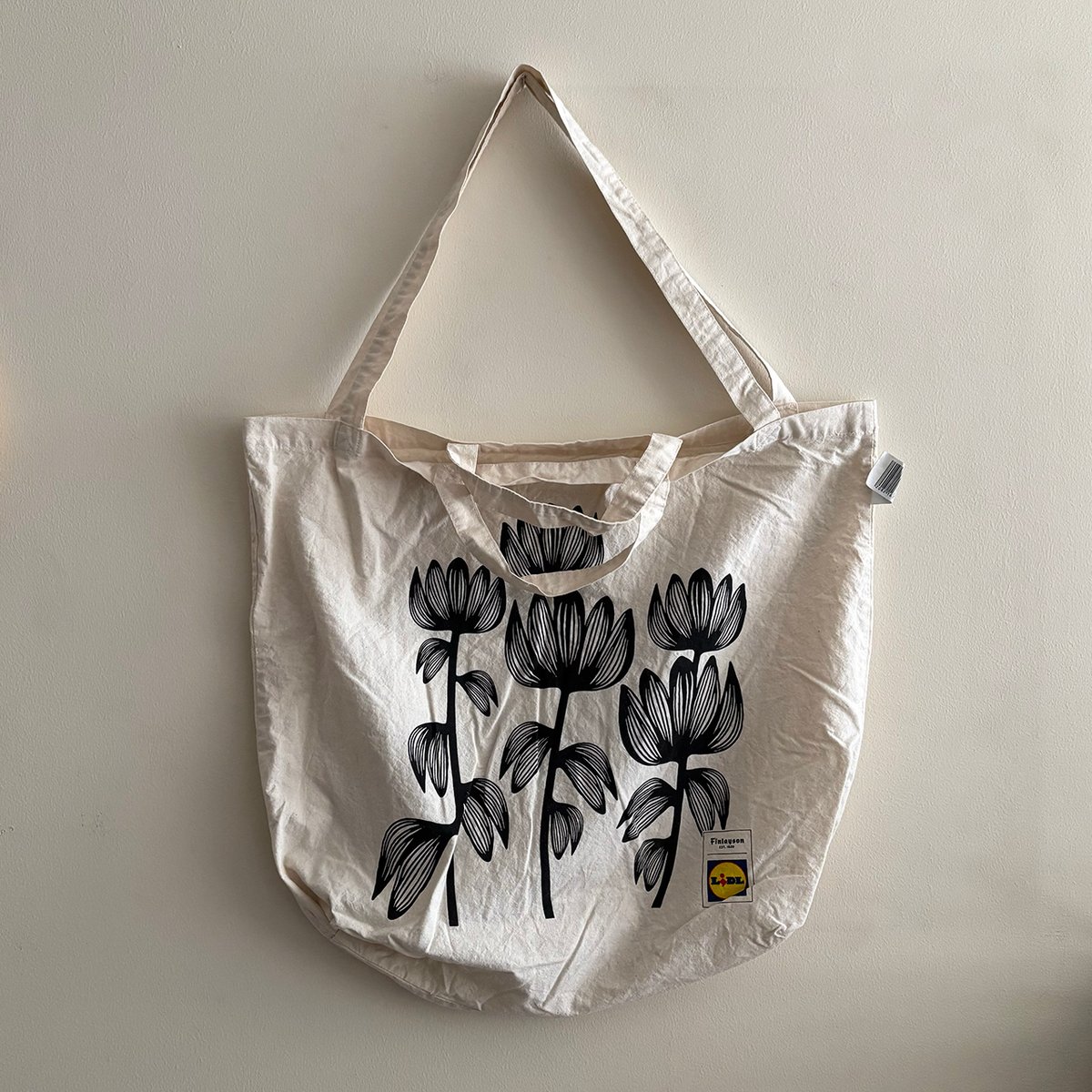 Finlayson LiDL tote bag Finland retro number