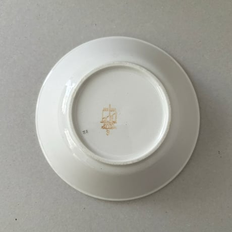 old arabia line bowl red