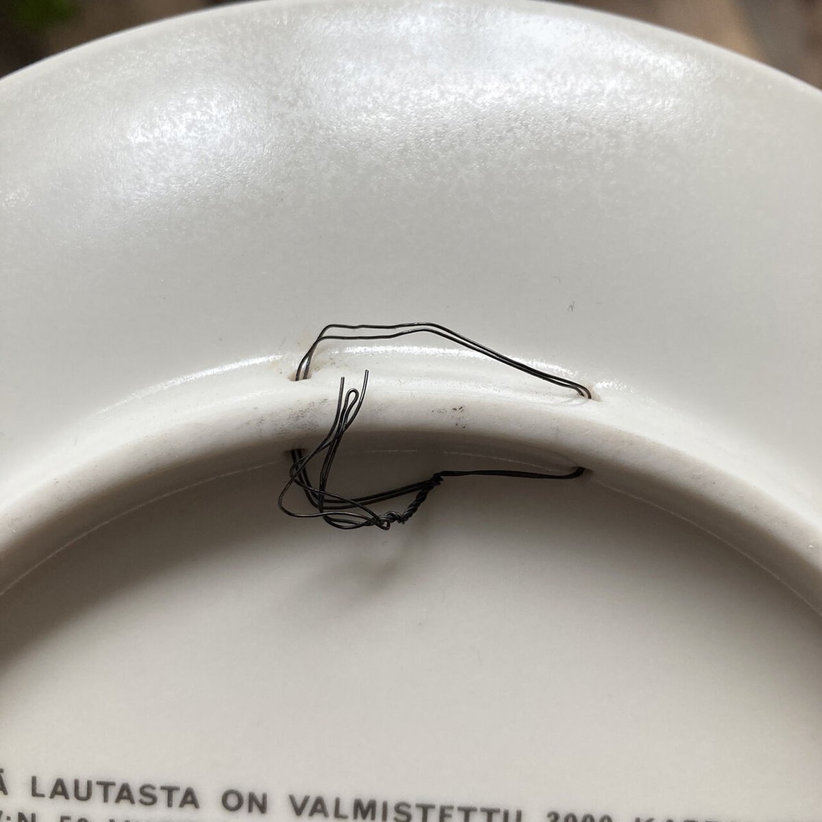 arabia KTV 50th anniversary plate | retro number