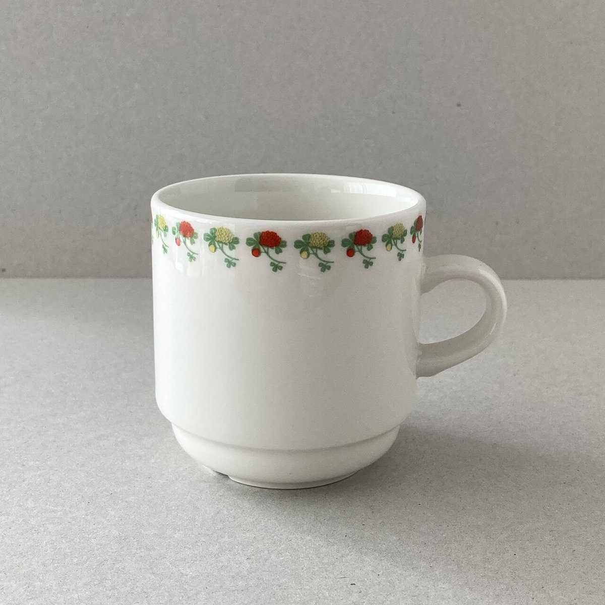 arabia forte TV plate & mug flora | retro number