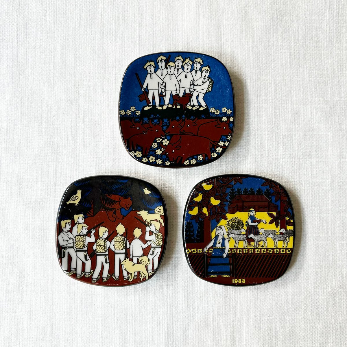 ARABIA/アラビア カレワラ 1986年 ファクトリービジットミニプレート ARABIA/アラビア カレワラ 1986年 ファクトリービジットミニ