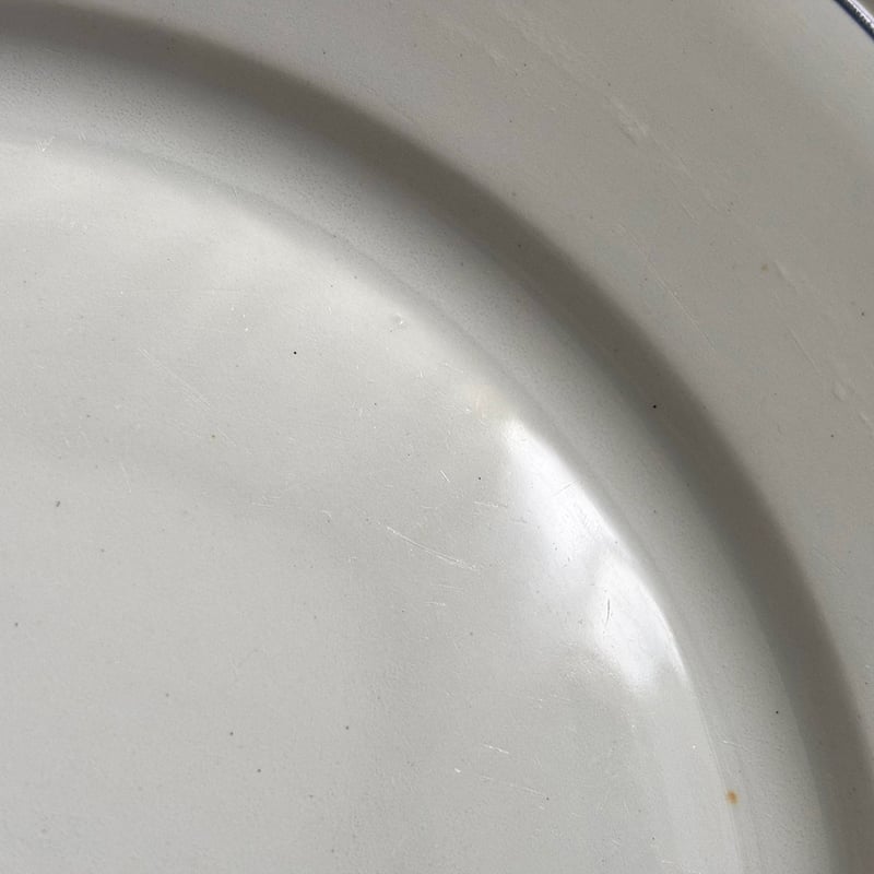 arabia blue line plate tuotanto logo | retro nu