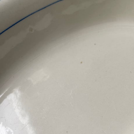 old arabia blue line oval bowl 23cm