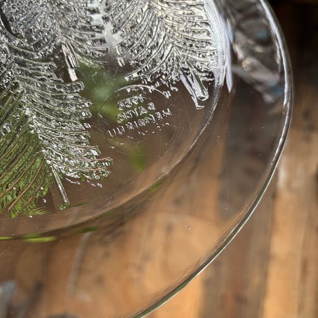 iittala kuusi  glass plate 1986