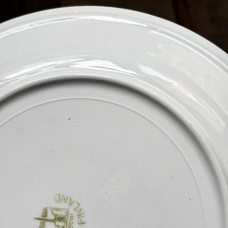 old arabia  plate  blue flower 23cm