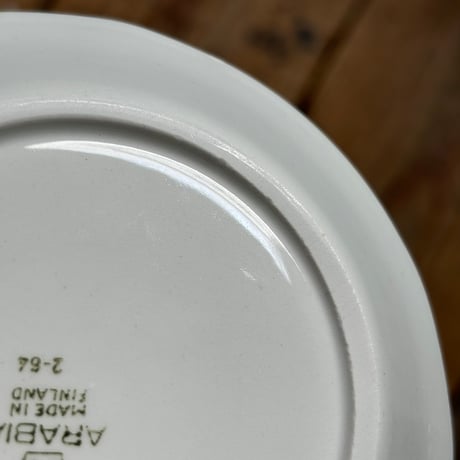 arabia mini plate 13cm white なみなみ