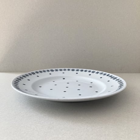 arabia snowflake plate
