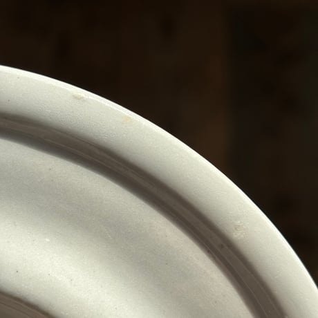 old arabia white plate 15.5cm