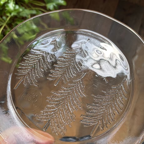 iittala kuusi  glass plate 1989