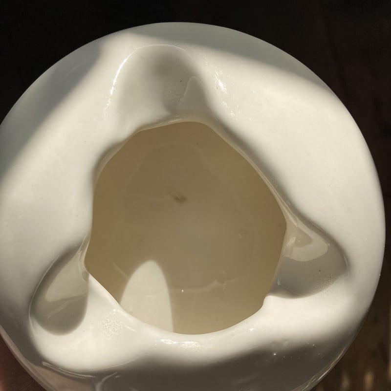 old arabia ashtray white | retro number