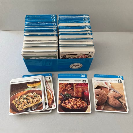 Finland recipe card box set