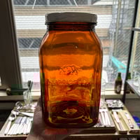 Finland karhula glass jar 3000ml brown