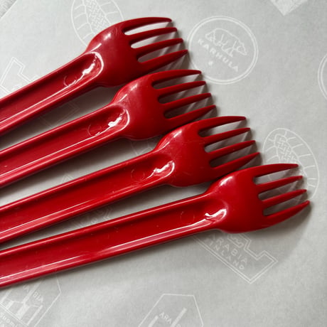 Finland SARVIS easy day cutlery red
