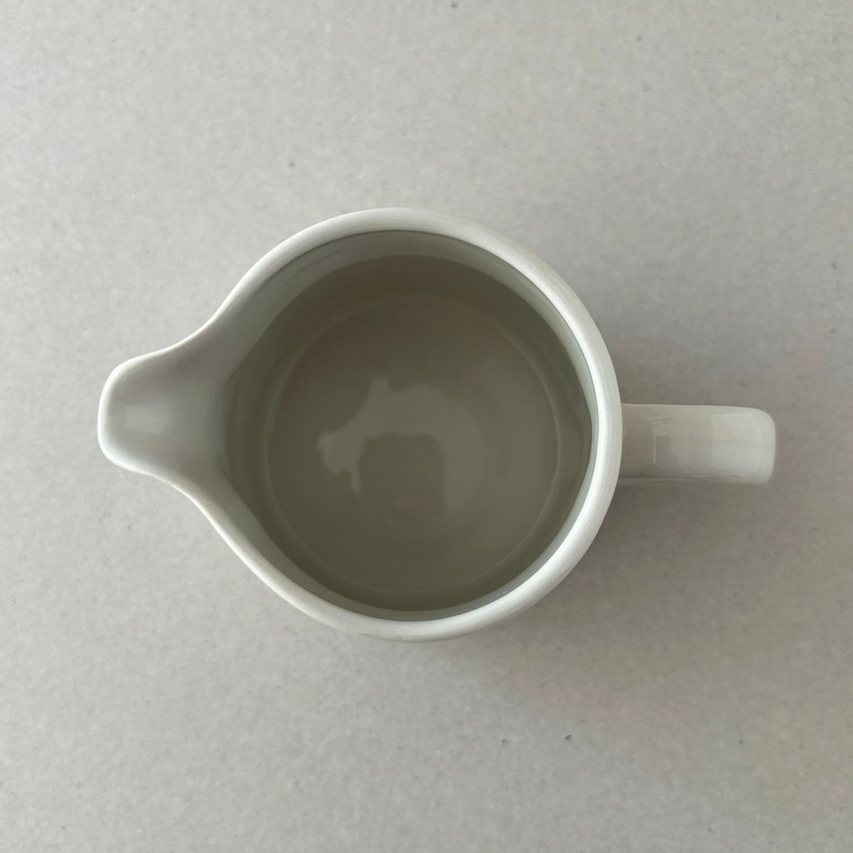 arabia pitcher HF model white | retro number