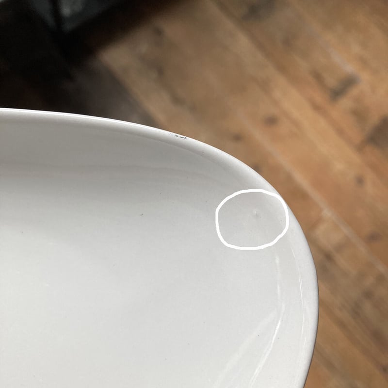 arabia kilta triangle plate white | retro number