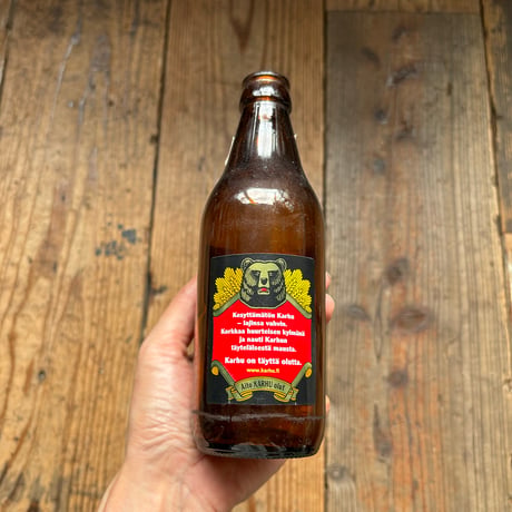 Finland karhu beer bottle