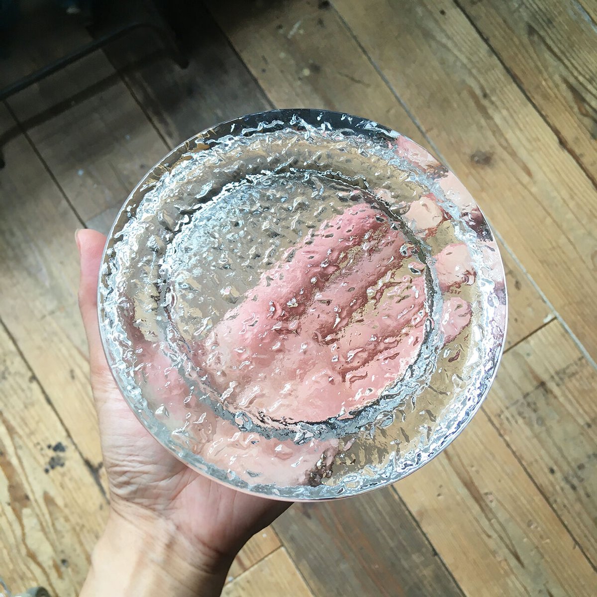 イタリア製「Vetri di Nennella」の灰皿 美品 イタリア ガラス l Vetri