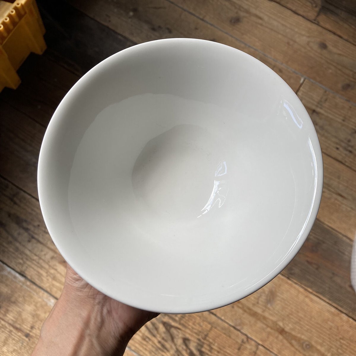 arabia harlekin Big bowl white | retro number