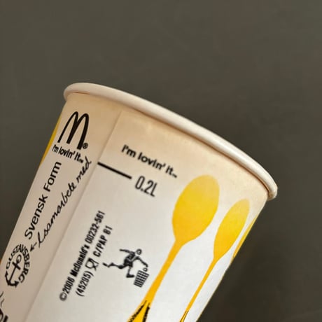 Sweden McDonald × design paper cup 2006
