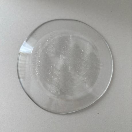 iittala kuusi  glass plate 1986