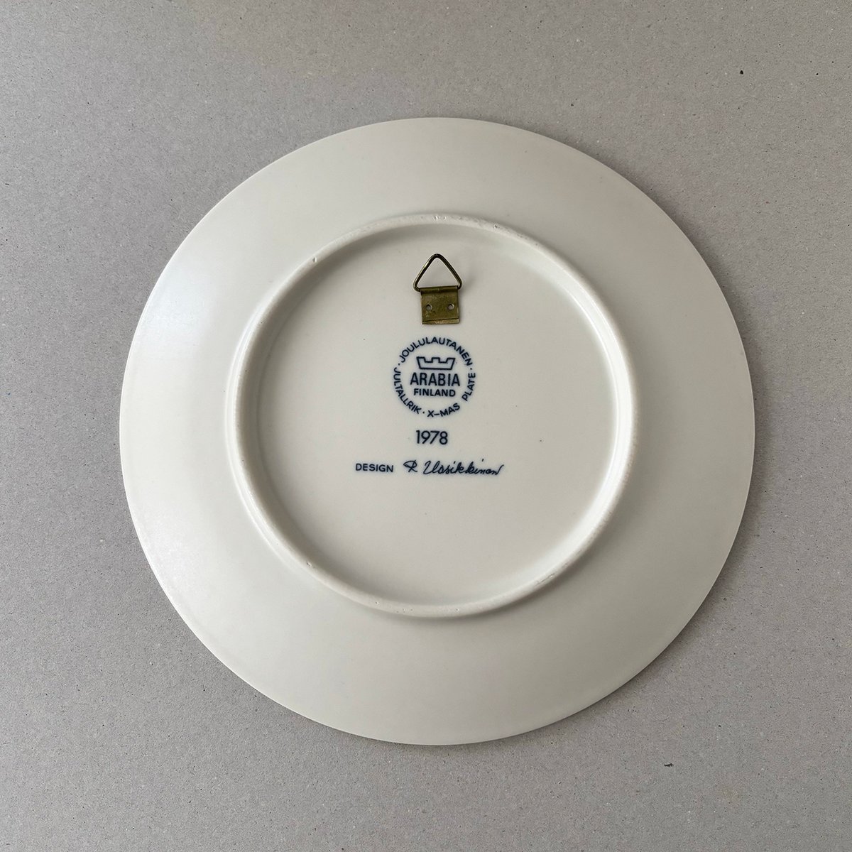 arabia christmas year plate 1978 | retro number