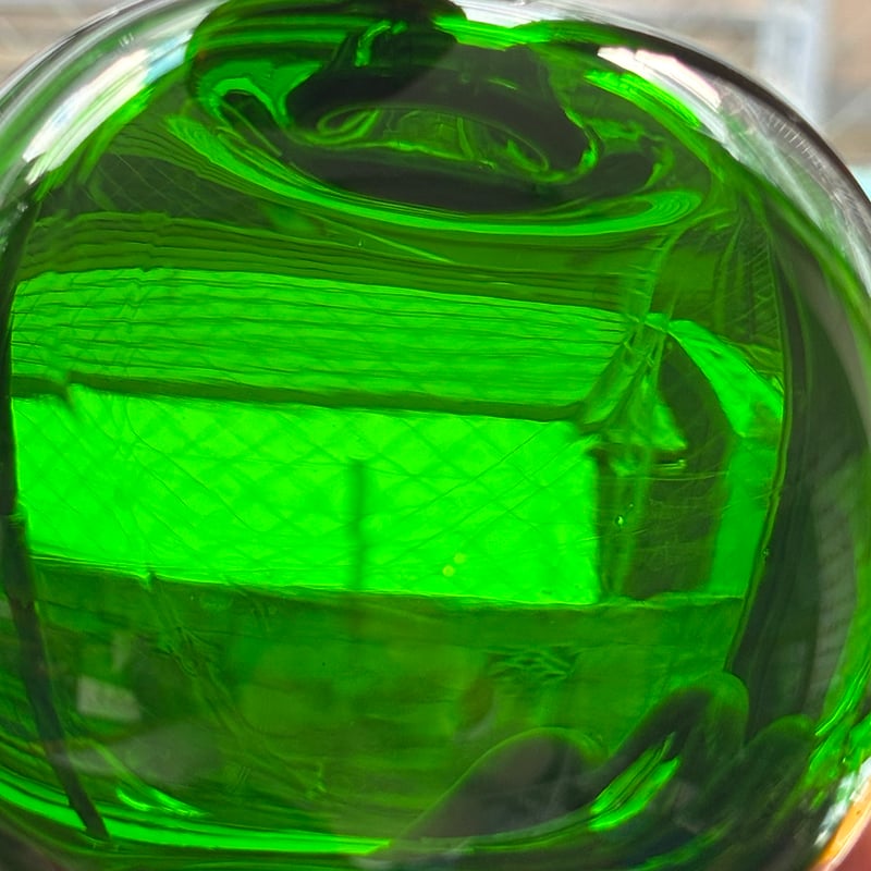 Nuutajarvi apple obje oiva toikka green | retro