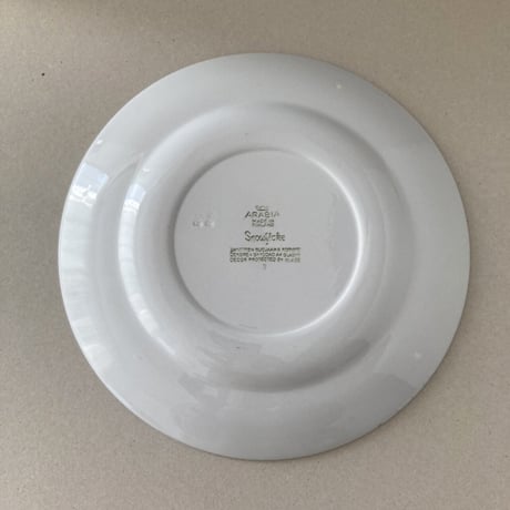 arabia snowflake plate